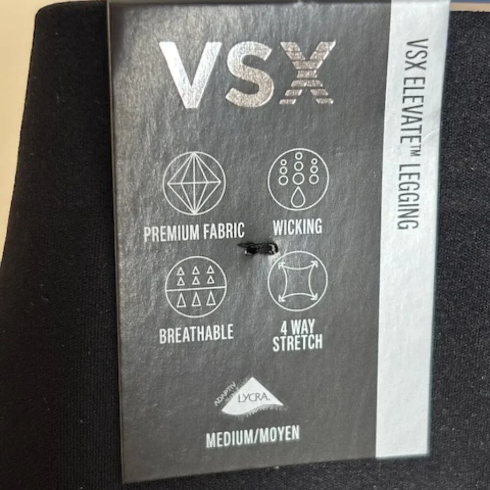 NWT Victoria's Secret black leggings size M - Picture 3 of 5